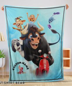 Cute Ferdinand’s Wild Ride A Fun-Filled Adventure Blanket Fleece Customized Blanket