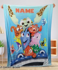 Cute Finding Nemo With Friends Blanket Fleece Customized Blanket