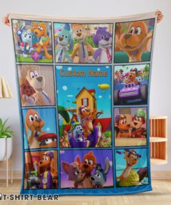 Cute Go Dog Go With Friends Blanket Fleece Customized Blanket
