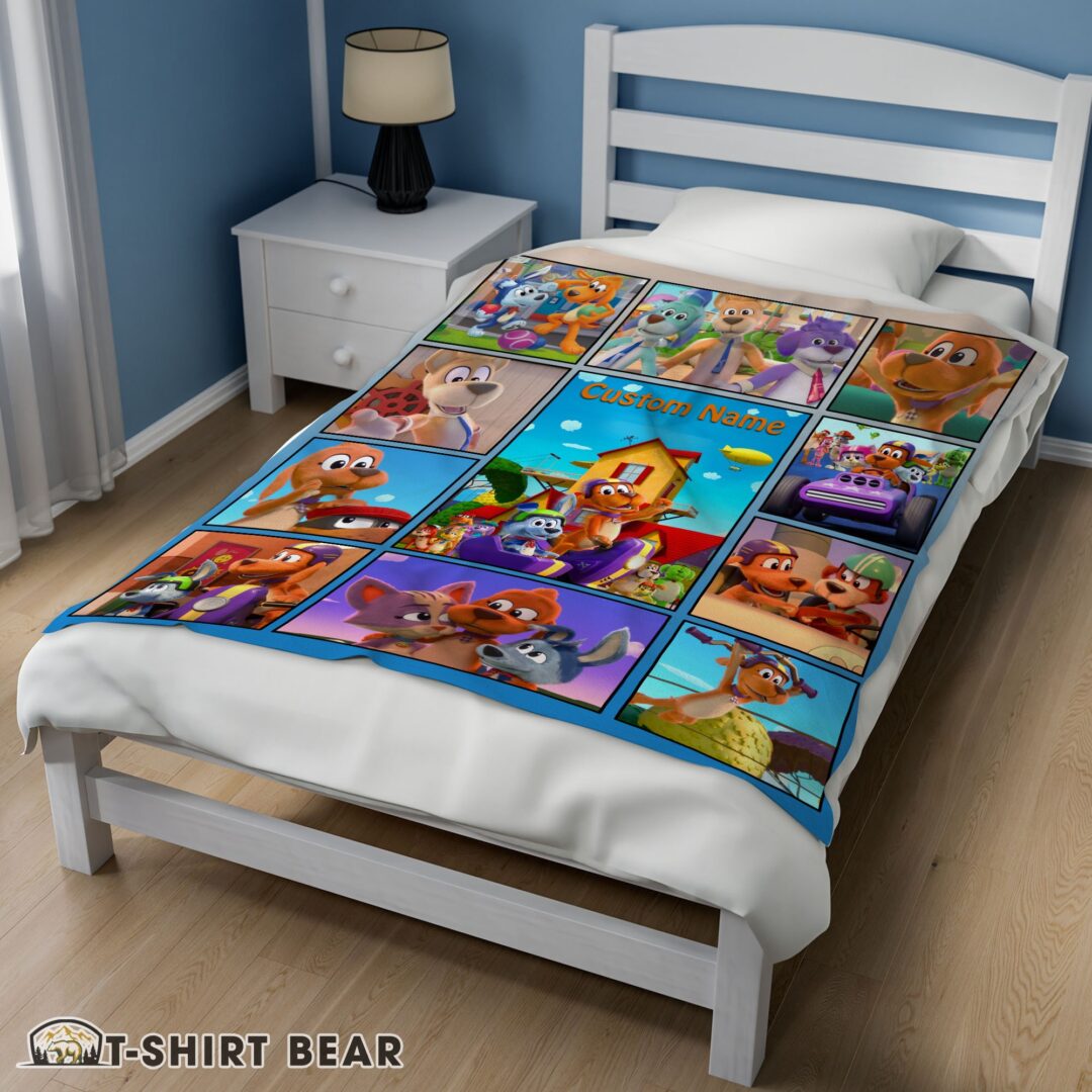 Cute Go Dog Go With Friends Blanket Fleece Customized Blanket