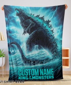 Cute Godzilla King Of The Monsters Blanket Fleece Customized Blanket