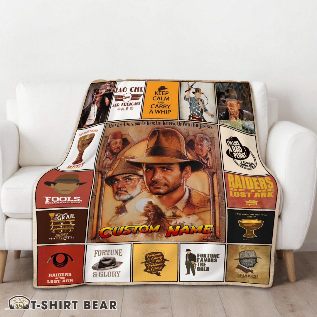 Cute Indiana Jones Raiders Of The Lost Ark Adventure Blanket Fleece Customized Blanket-mk-01