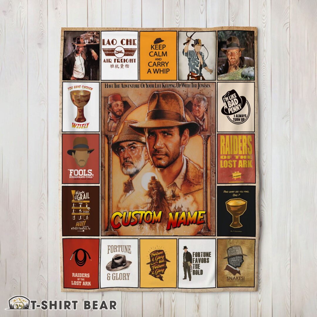 Cute Indiana Jones Raiders Of The Lost Ark Adventure Blanket Fleece Customized Blanket-mk-02