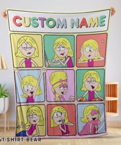 Cute Lizzie McGuire Cartoon Character Blanket Fleece Customized Blanket