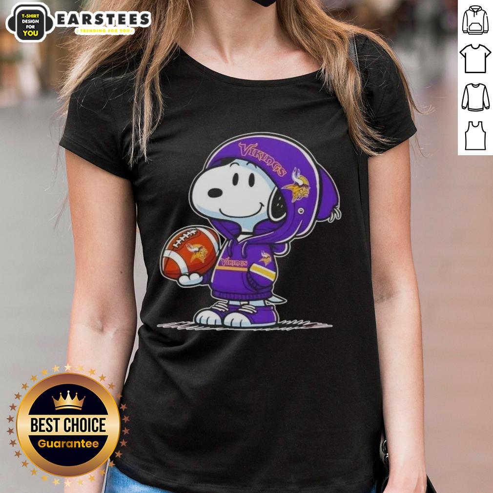 cute-peanuts-snoopy-wearing-hoodie-minnesota-vikings-and-smilling-at-fans-ladies-tee Cute Peanuts Snoopy in a hoodie smiling at fans, featuring Minnesota Vikings theme on a ladies tee.