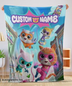 Cute Perfect Disney Junior SuperKitties Chibi Cute Fleece Blanket Customize Blanket