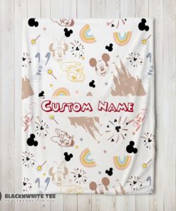 Cute Perfect Disney Mickey Mouse & Friends Magical Mouse Castle Blanket Fleece Customized Blanket