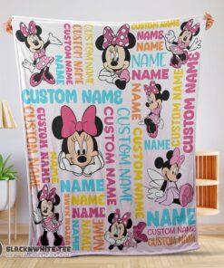 Cute Perfect Disney Minnie Mouse Blanket Fleece Customized Blanket