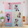 Cute Perfect Disney Minnie Mouse Patchwork Pattern Blanket Fleece Customized Blanket