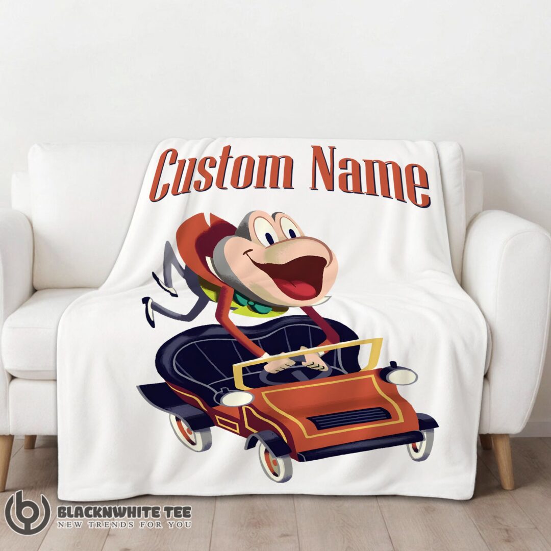 Cute Perfect Disney Mr Toad Vintage Cartoon Blanket Fleece Customized Blanket