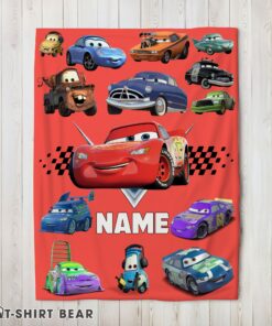 Cute Pixar Cartoon Cars Character Blanket Fleece Customized Blanket