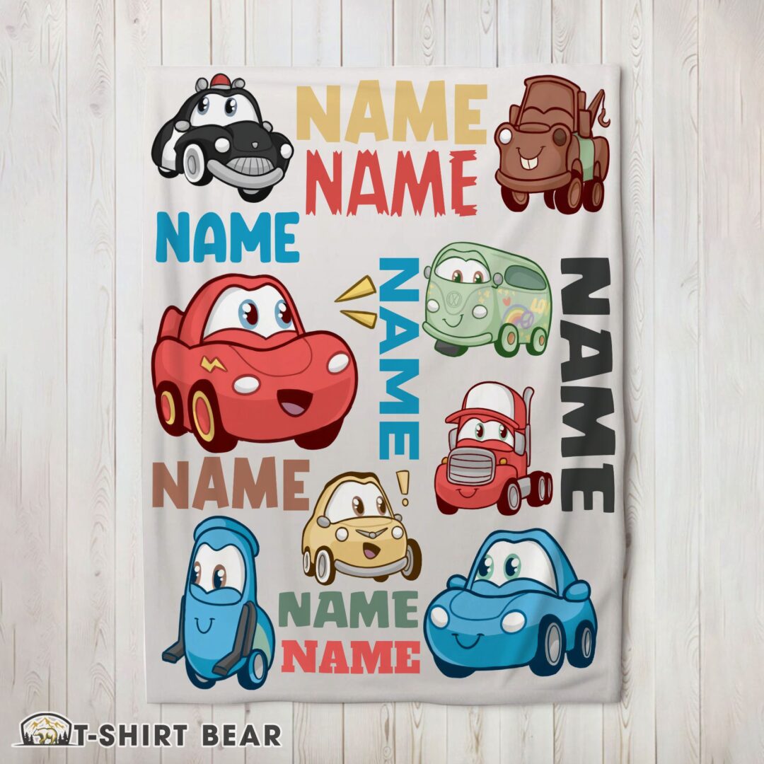 Cute Pixar Cartoon Cars Cute Character Blanket Fleece Customized Blanket-mk-02