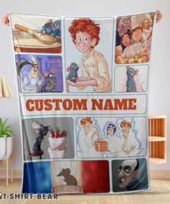 Cute Pixar Ratatouille Linguini And Remy With Friends Blanket Fleece Customized Blanket