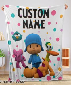 Cute Pocoyo And Friends Blanket Fleece Customized Blanket
