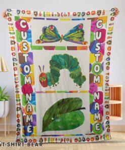 Cute The Very Hungry Caterpillar Blanket Fleece Customized Blanket