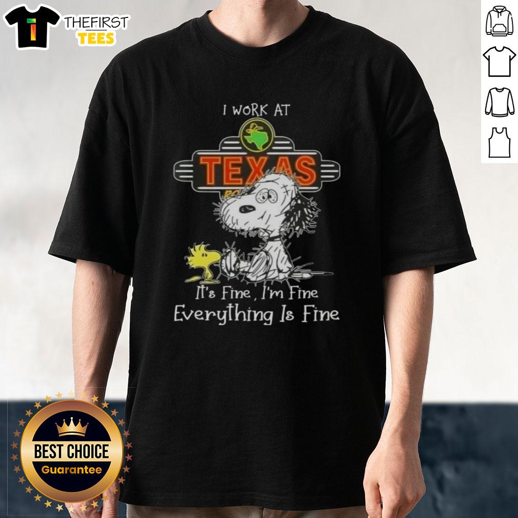 cute-tired-snoopy-and-woodstock-i-work-at-texas-roadhouse-its-fine-im-fine-everything-is-fine-t-shirt Alt Text: Cute Snoopy and Woodstock on a I Work At Texas Roadhouse It's Fine I'm Fine Everything Is Fine T-shirt.