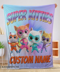 Cute Top Disney Cartoon SuperKitties Blanket Fleece Customized Blanket
