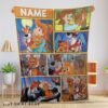 Cute Disney Oliver & Company Jenny Foxworth Oliver Dodger With Friends Blanket Fleece Customized Blanket