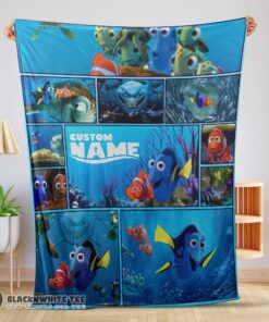 Cute Perfect Disney Pixar Cartoon Finding Nemo With Dory Velveteen Cute Blanket Fleece Customized Blanket