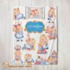 Disney Alice Baking Alice In Wonderland Cake Blanket Customized Blanket