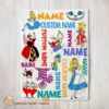 Disney Alice In Wonderland All Character Blanket Customized Blanket