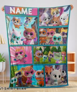 Cute Disney Cartoon SuperKitties With Friends Blanket Fleece Customized Blanket