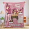 Perfect Disney Cartoon Toy Story Cute Lotso Grid Photos Blanket