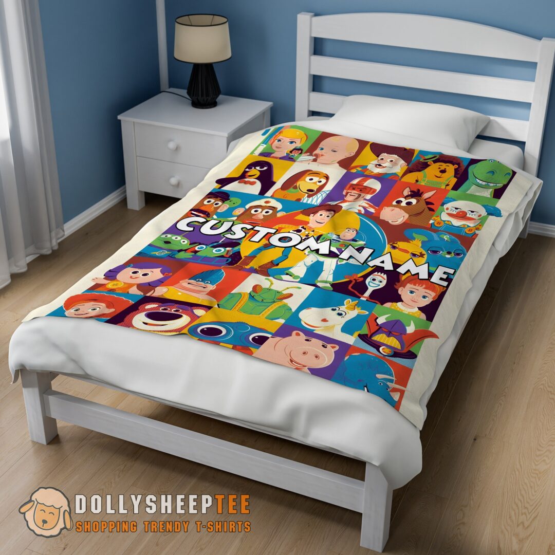 Disney Cartoon Toy Story Velveteen Cute Blanket Fleece Customized Blanket-mk-02