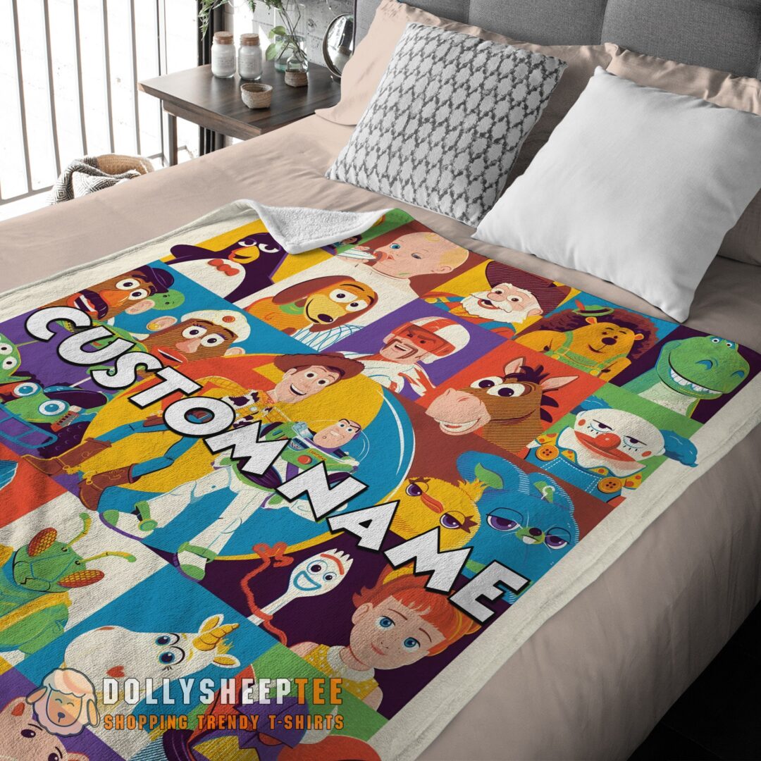 Disney Cartoon Toy Story Velveteen Cute Blanket Fleece Customized Blanket-mk-03