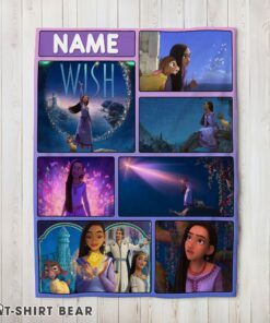 Cute Disney Cartoon Wish Asha Princess Blanket Fleece Customized Blanket