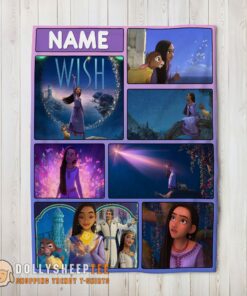 Perfect Disney Cartoon Wish Asha Princess Blanket Fleece Customized Blanket