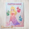 Perfect Disney Chibi Aurora Sleeping Beauty Pastel-Colored Blanket Fleece Customized Blanket