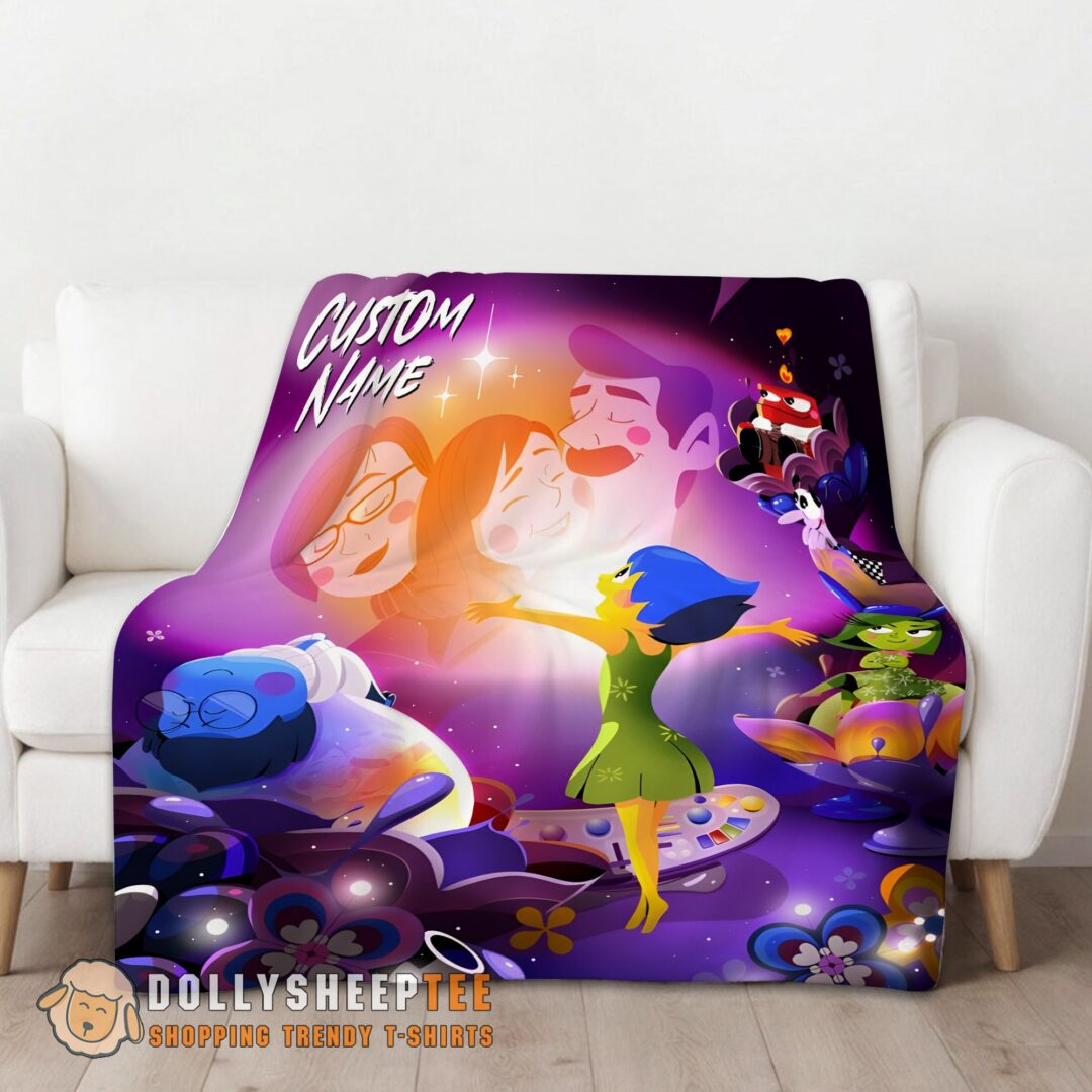 Perfect Disney Inside Out Family Unite Blanket Fleece Customized Blanket