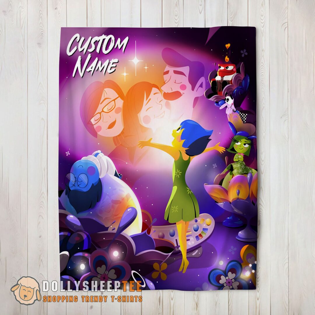 Perfect Disney Inside Out Family Unite Blanket Fleece Customized Blanket