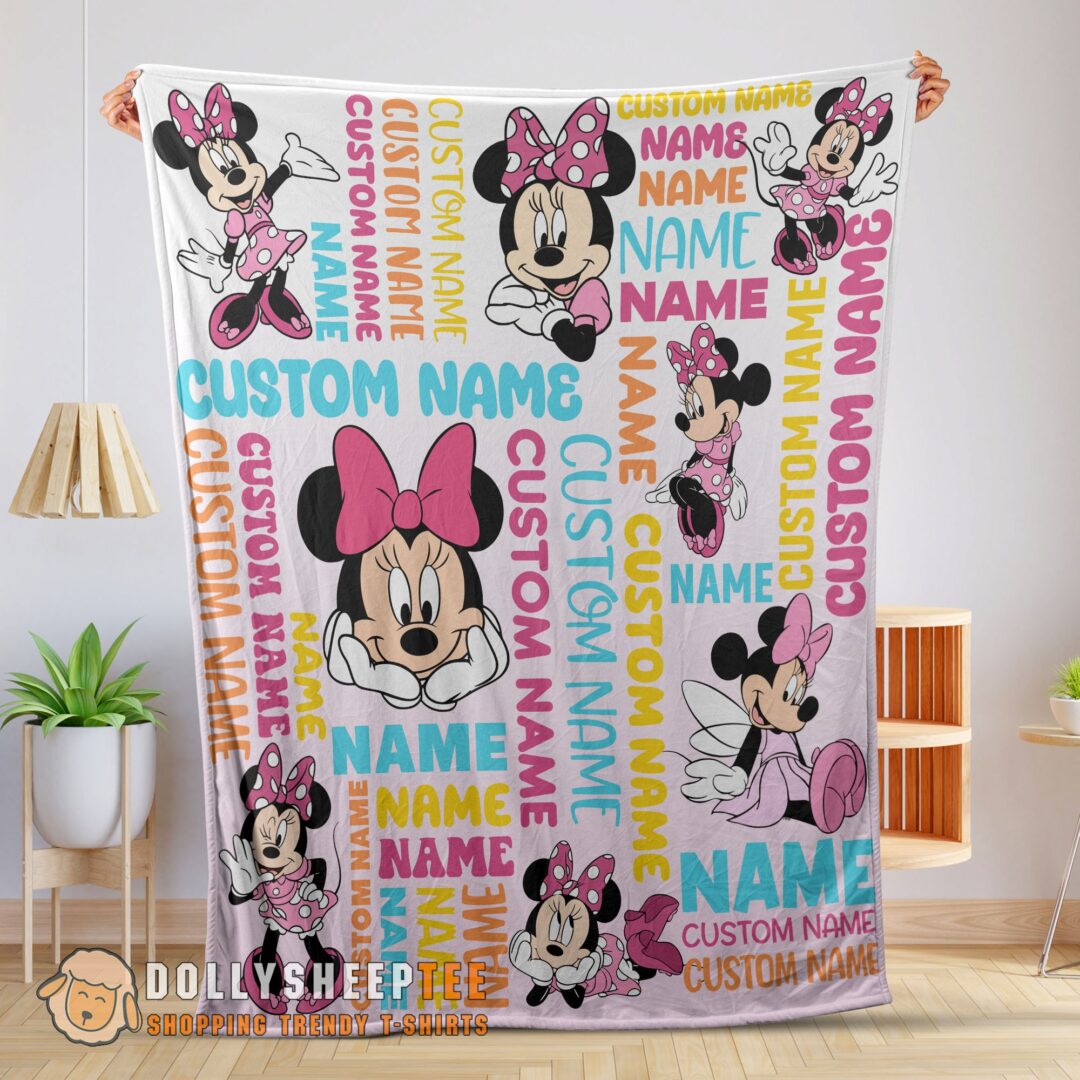 Perfect Disney Minnie Mouse Blanket Fleece Customized Blanket