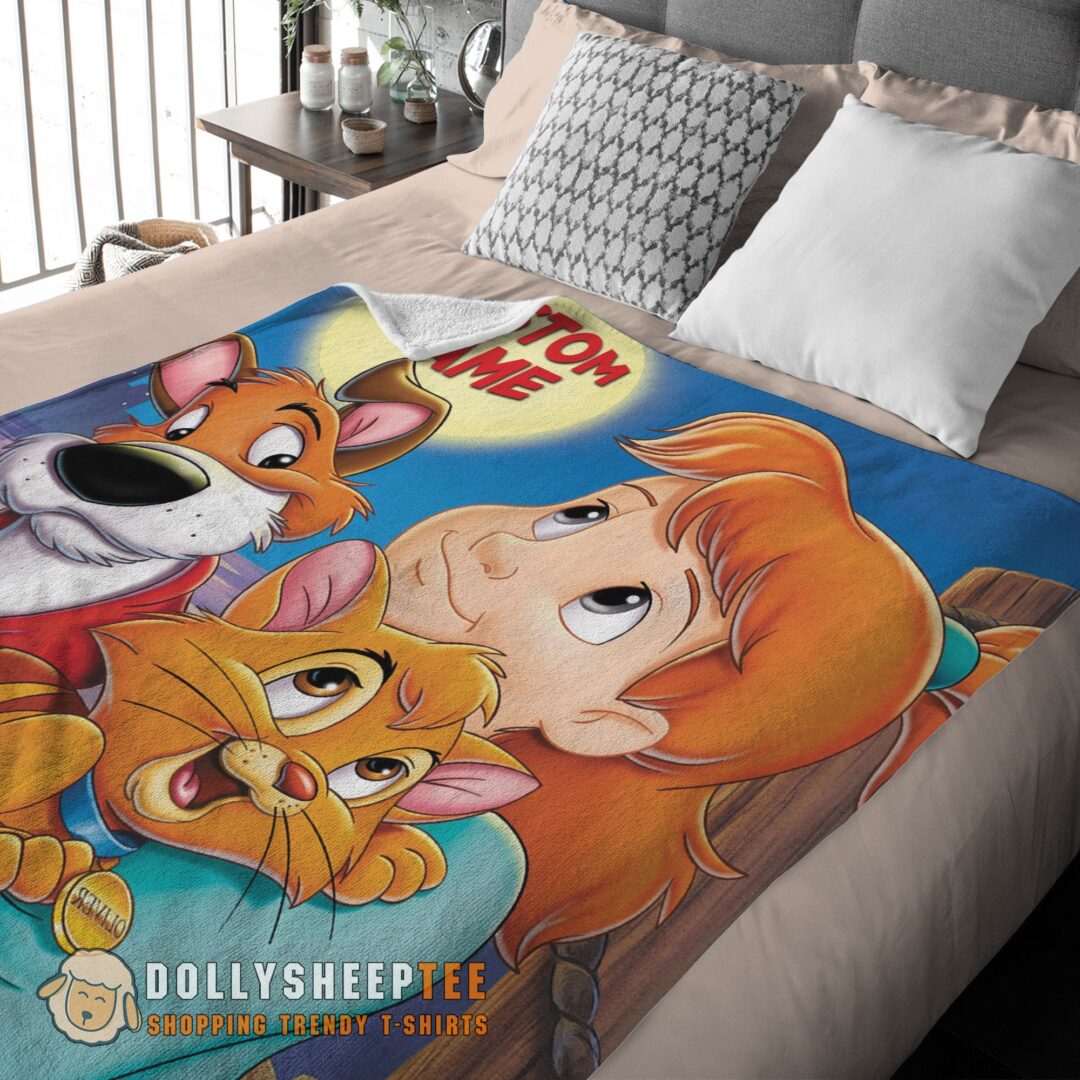 Disney Oliver & Company Jenny Foxworth Oliver Dodger Blanket Fleece Customized Blanket-mk-03