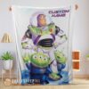 Perfect Disney Pixar Buzz Lightyear And The Little Green Men Fleece Customized Blanket