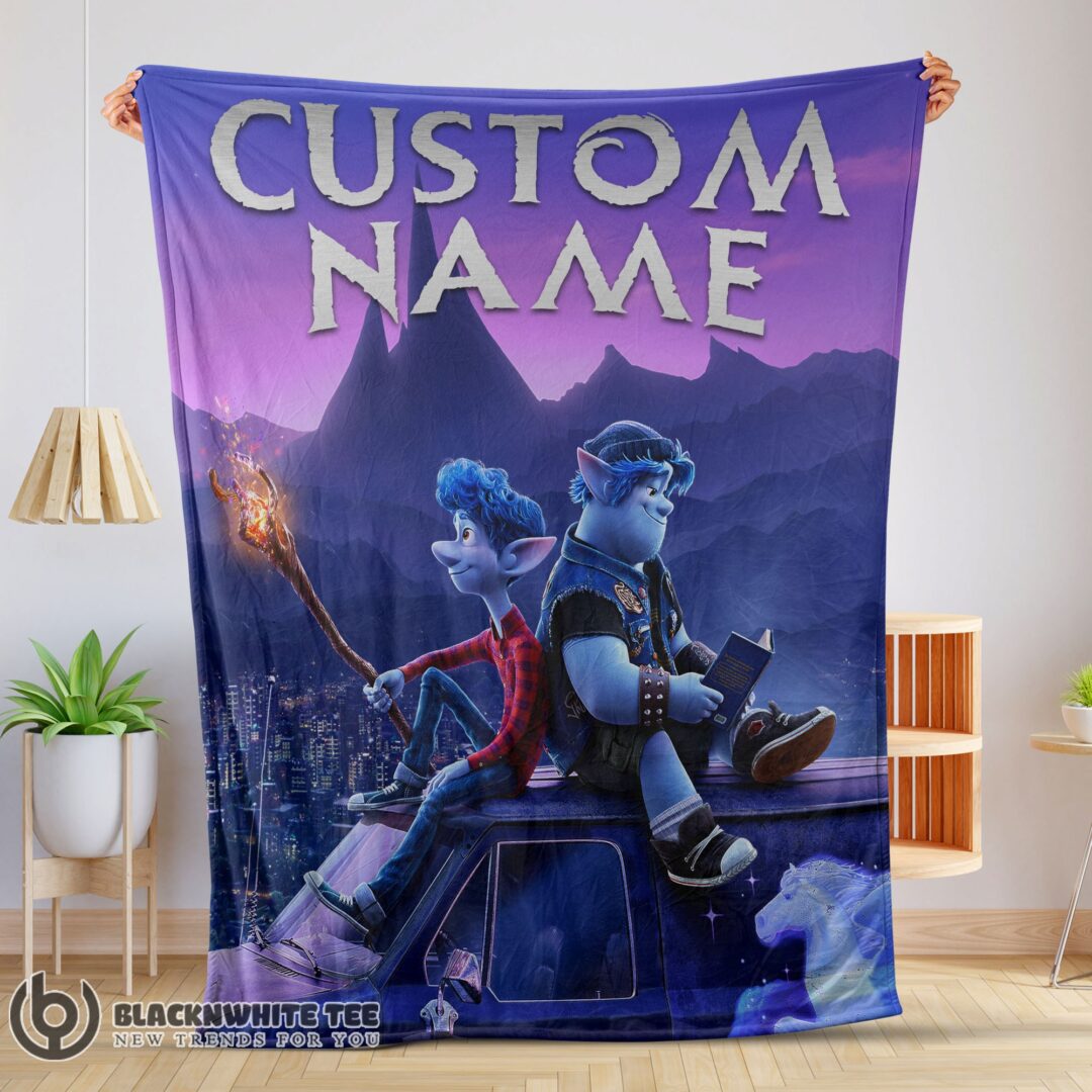 Cute Perfect Disney Pixar Onward Poster Blanket Fleece Customized Blanket