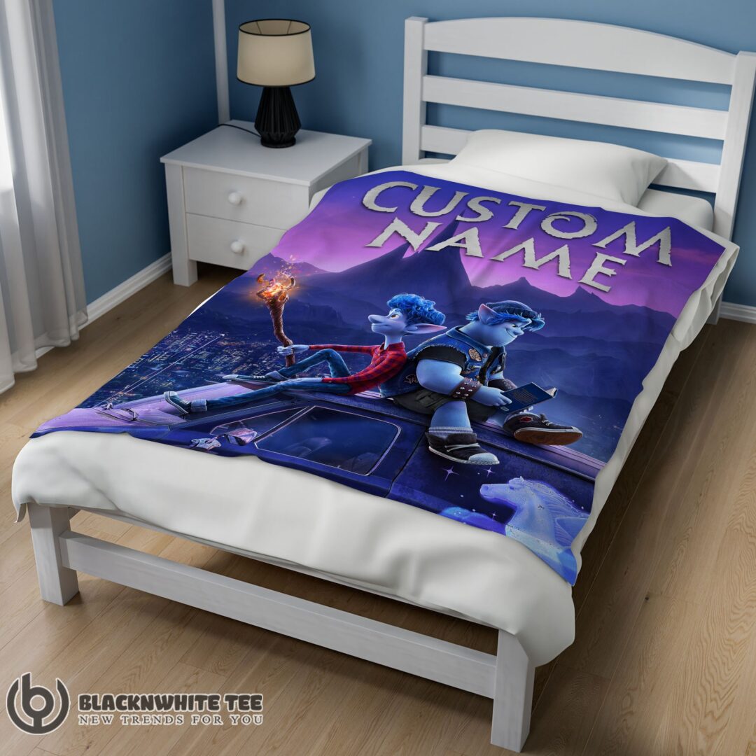 Cute Perfect Disney Pixar Onward Poster Blanket Fleece Customized Blanket