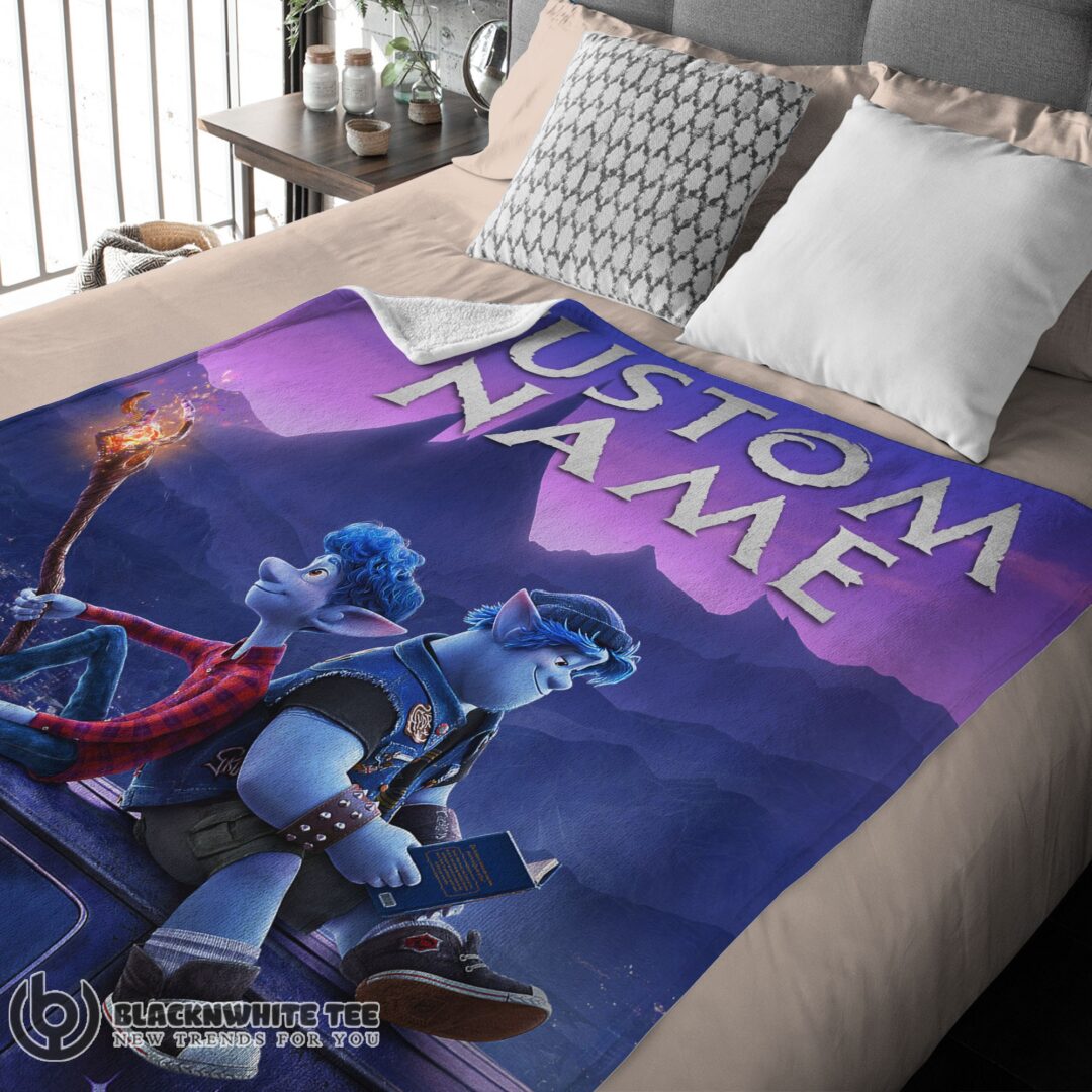 Cute Perfect Disney Pixar Onward Poster Blanket Fleece Customized Blanket