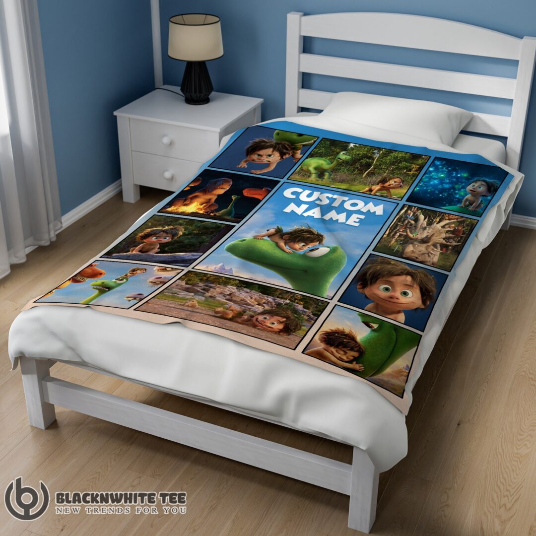 Disney Pixar The Good Dinosaur Collage Poster Blanket Fleece Customized Blanket-mk-02