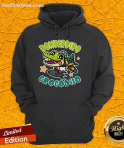 Funny Brainrot Bombardiro Crocodilo Hoodie featuring a playful crocodile design in vibrant colors.