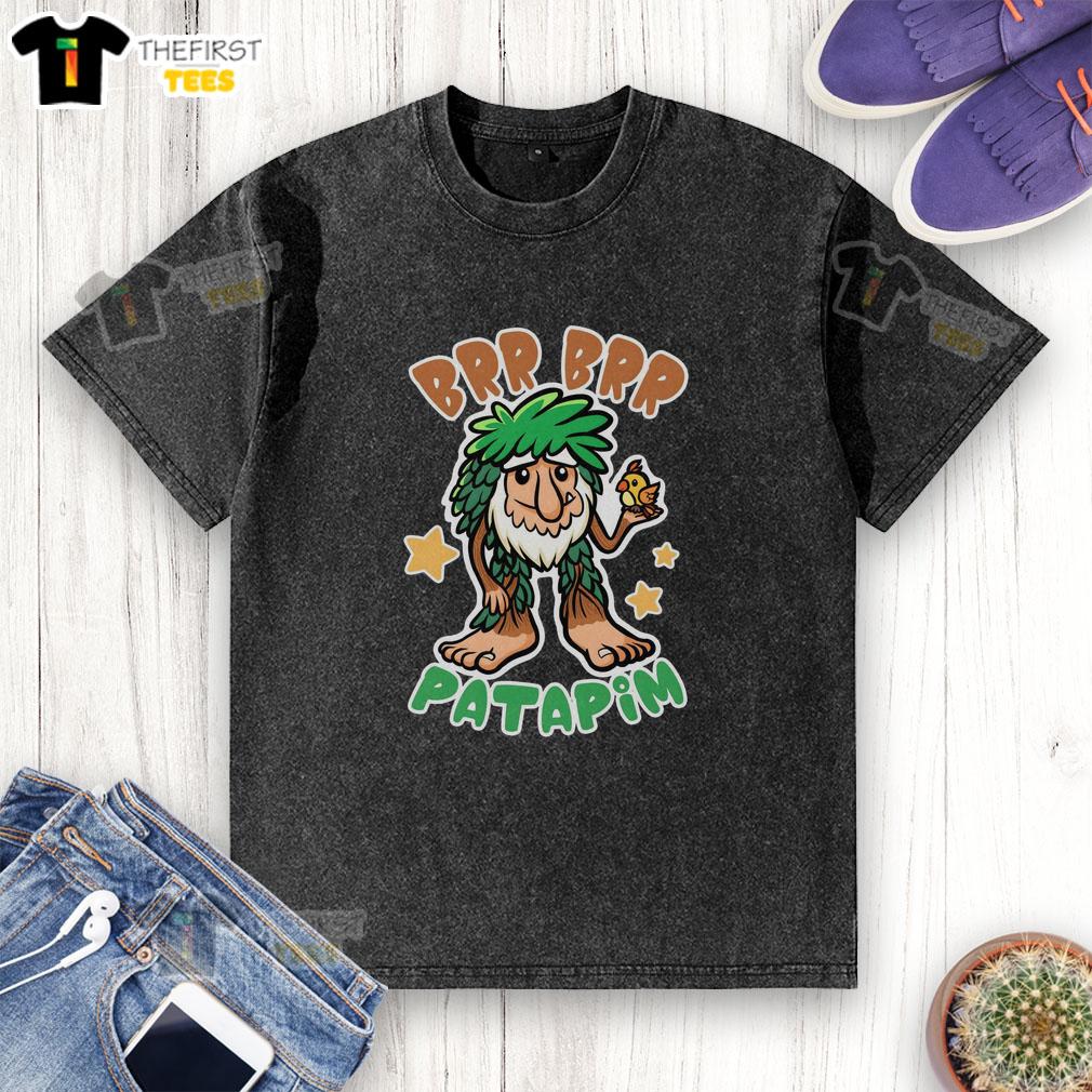 funny-brainrot-brr-brr-patapim-washed-t-shirt Funny Brainrot Brr Brr Patapim washed t-shirt featuring a quirky graphic design, perfect for casual wear and humor lovers.