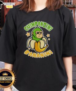 Funny Brainrot Chimpanzini Bananini Ladies Tee featuring a playful chimpanzee design, perfect for casual and fun outfits.