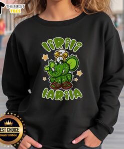 Funny Brainrot Lirili Larila sweatshirt with vibrant colors and playful design, perfect for casual wear.