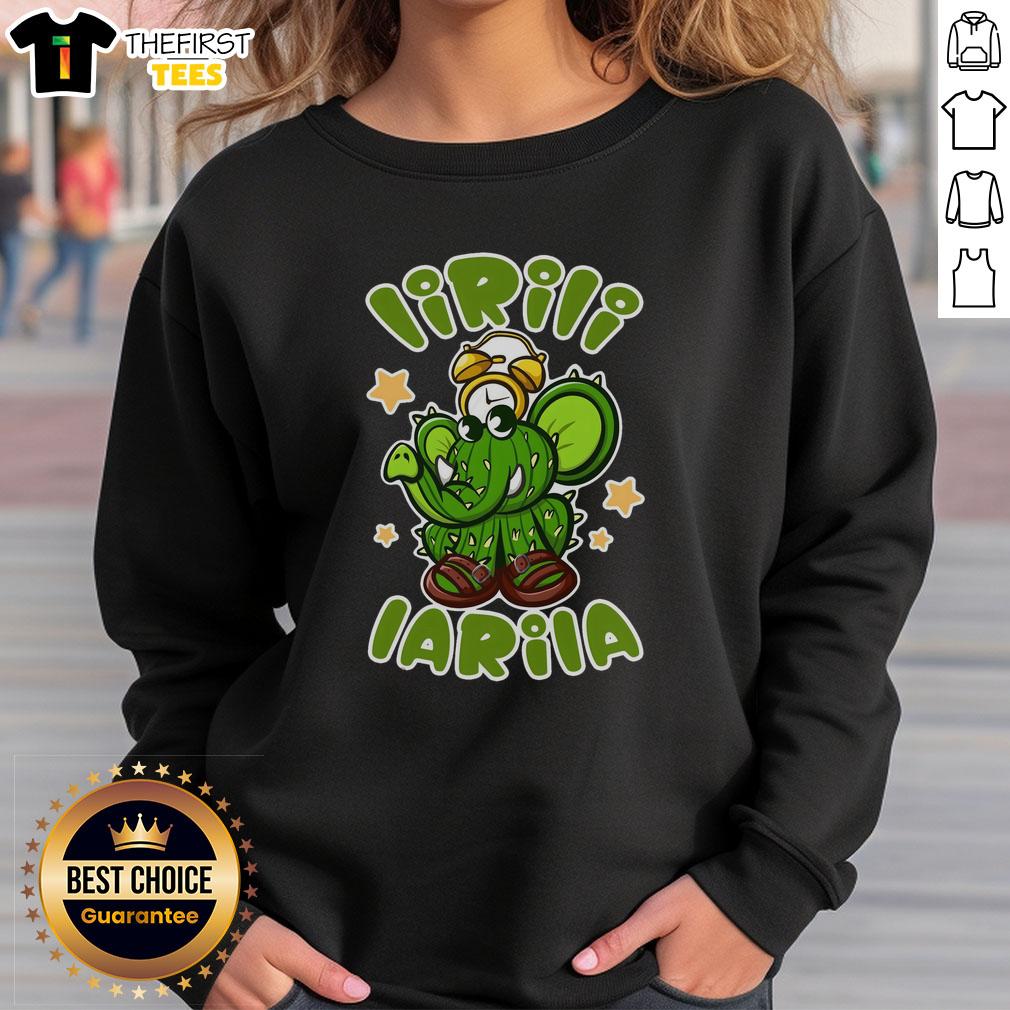 funny-brainrot-lirili-larila-sweatshirt Funny Brainrot Lirili Larila sweatshirt with vibrant colors and playful design, perfect for casual wear.