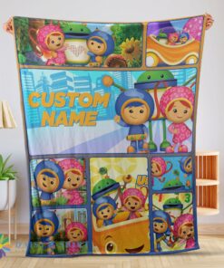 Funny Cartoon Team Umizoomi Cute Blanket Fleece Customized Blanket
