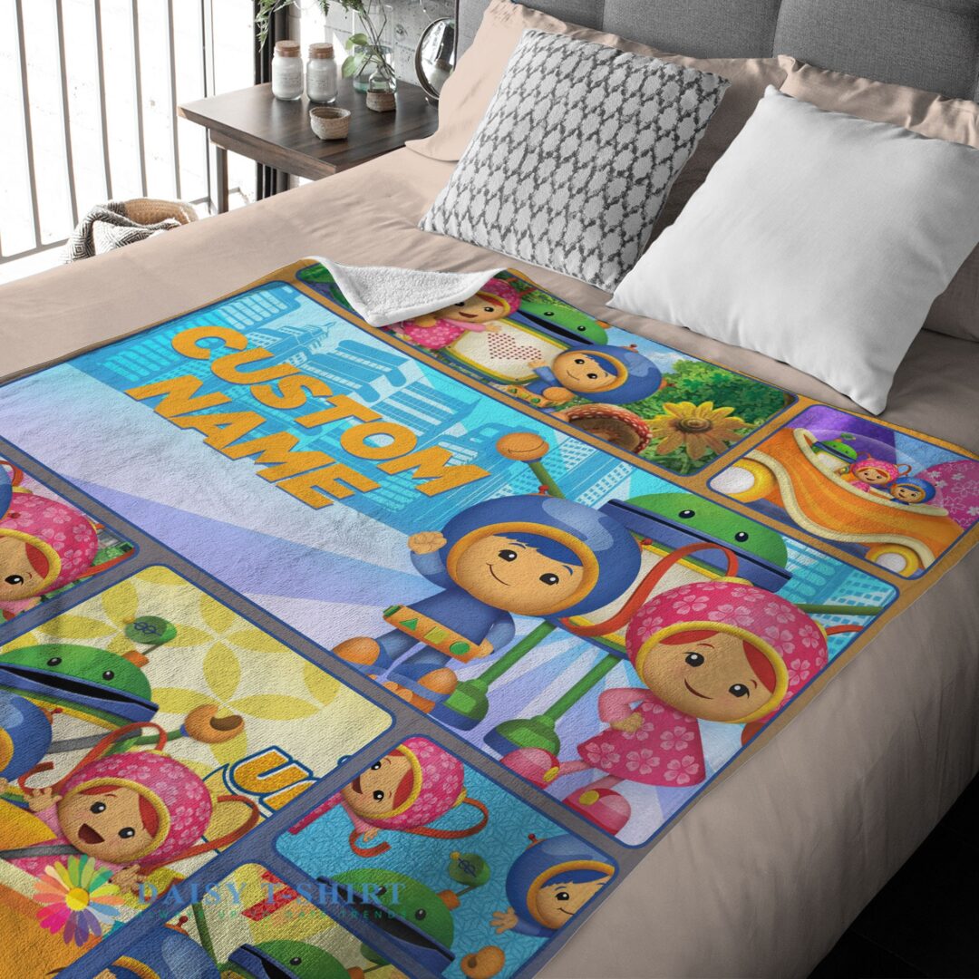 Funny Cartoon Team Umizoomi Cute Blanket Fleece Customized Blanket