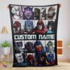 Funny Cartoon Transformers Characters Blanket Fleece Customized Blanket