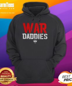 Alt Text: Funny UConn Huskies War Daddies logo hoodie featuring a playful design, perfect for fans and casual wear.
